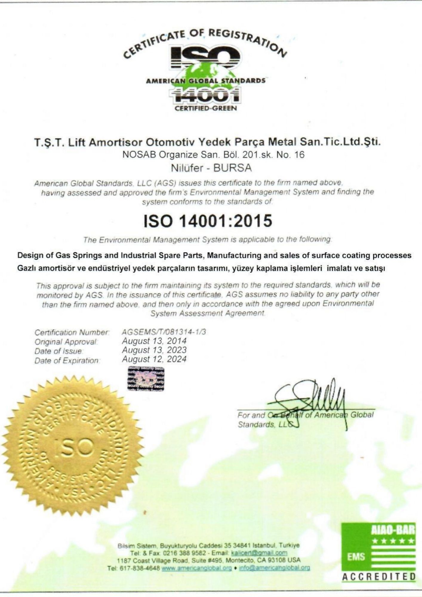 ISO 14001:2015